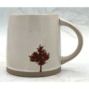 Hearth & Hand™ with Magnolia 18oz Speckled Stoneware Tree Mug Cream/Brown/Clay